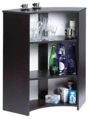 Meuble Comptoir Bar Noir Imprimé - Coloris - Drape