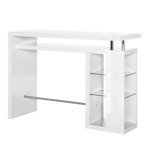 Table de bar Lauderdale - Blanc brillant