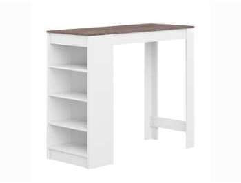 Table de bar avec 4 étagères L115xl50xH102cm ARAVIS Table de bar avec 4 étagères