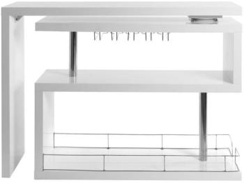 Bar design laqué blanc amovible MAX