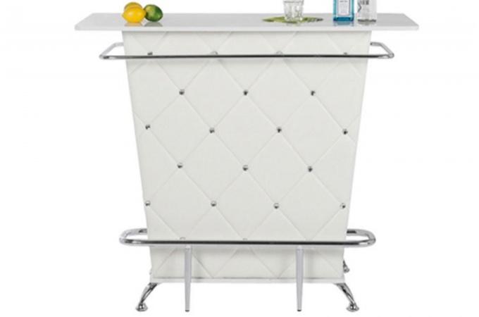 Bar capitonné Lady Rock blanc Declikdeco