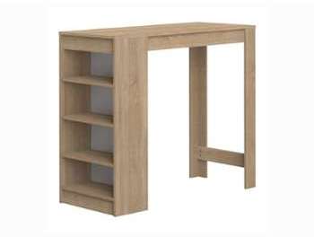 Table de bar avec 4 étagères L115xl50xH102cm ARAVIS Table de bar avec 4 étagères