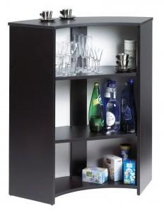 Meuble Comptoir Bar Noir Imprimé - Coloris - Drape
