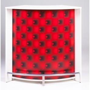 Meuble bar Comptoir de Cuisine Coloris Blanc 107 cm Meuble bar Comptoir de Cuisine