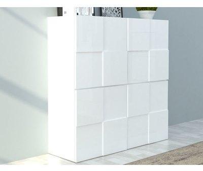 Buffet haut blanc laqué design BETTY
