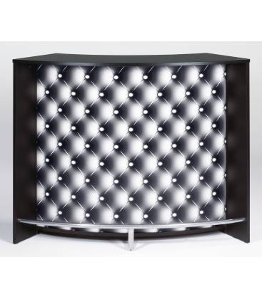 Comptoir de Bar blanc ou noir 134cm + Double porte