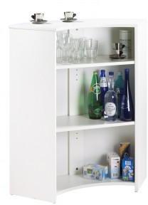 Meuble Comptoir, Meuble Bar, Blanc - Coloris - Ver