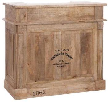 Bar 2 tiroirs bois naturel