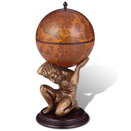 VidaXL Bar globe terrestre / armoire à vin Atlas 4