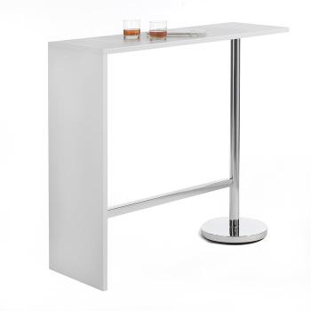 Table haute de bar RICARDO, blanc