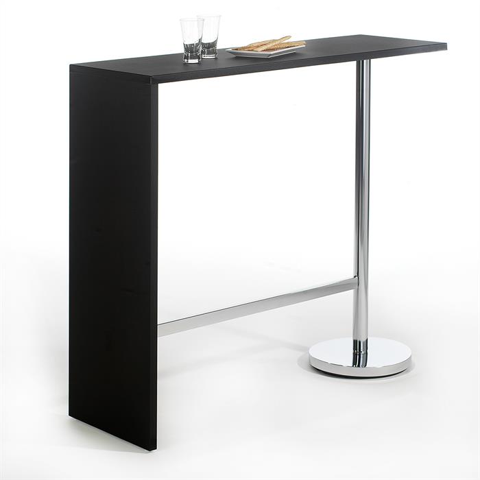 Table haute de bar RICARDO, noir