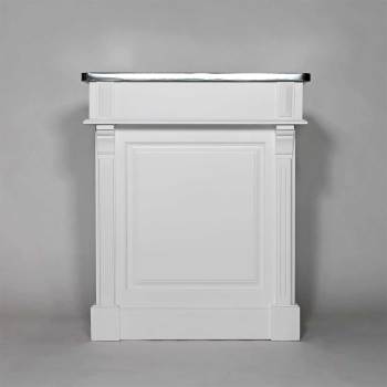 Bar bois massif blanc 90cm