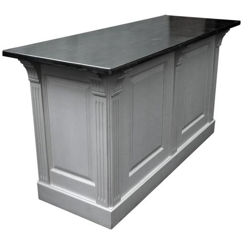 Meuble comptoir Zinc 190cm en pin massif