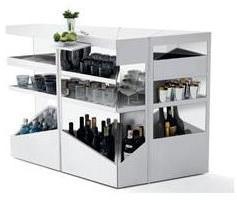 OPINION CIATTI meuble bar Q.BIST (Glacier White -