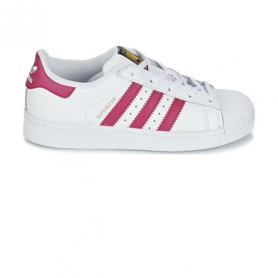 Chaussures Superstar Foundation Blanc/Rose Cadet e