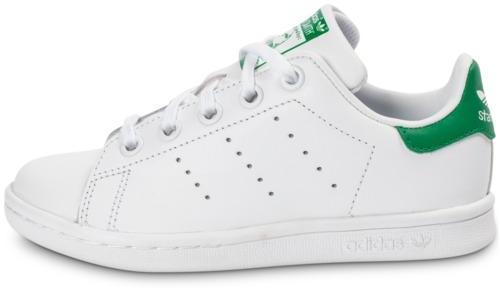 Adidas Stan Smith Enfant Blanc Vert Baskets Tennis Adidas Stan Smith Enfant Blanc
