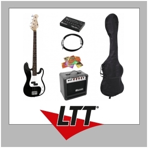 DIMAVERY BGS-10B E-Bass-Set, black