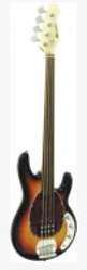DIMAVERY MM-501 E-Bass, fretless, tobacco
