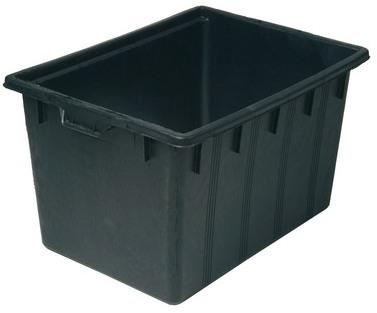 Bassin rectangulaire noir Victoria Quadro III - 80x63x38 Bassin rectangulaire noir