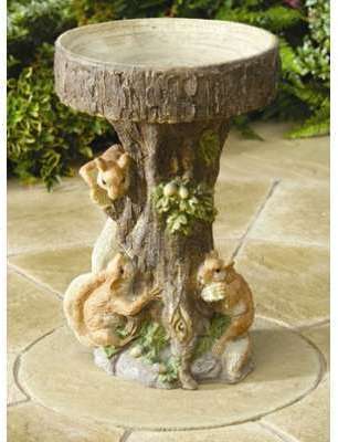 Arbre Bain dOiseau Ecureuils