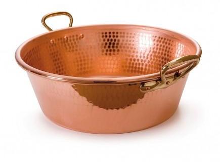 Bassine à confiture 40 cm cuivre poignée bronze mauviel Bassine à confiture 40 cm