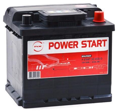 Batterie 12V 50Ah pour Fiat Punto Evo 1.2 10/2009