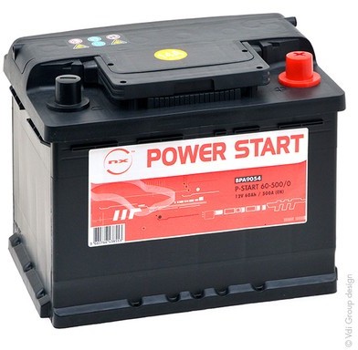 Batterie 12V 60Ah pour Citroën C15 (Diesel) 1.9 D