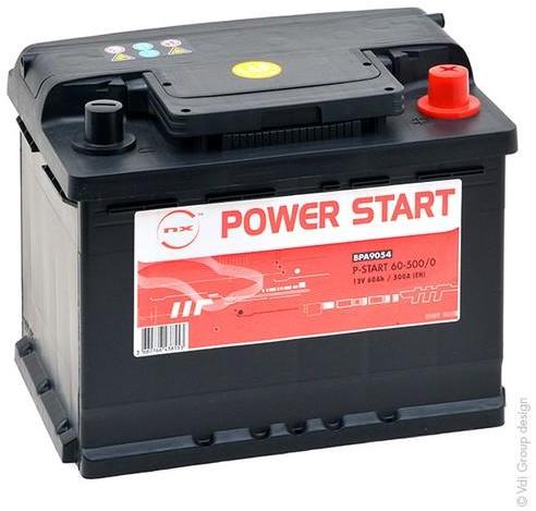 Batterie 12V 60Ah pour MG MGB Cabriolet 1.8 01/196