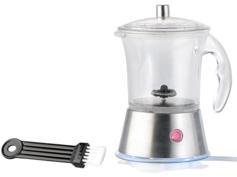 Mousseur à lait électrique en verre et inox Mousseur à lait électrique