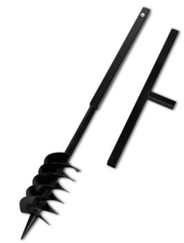VidaXL Bêche et tarière manuelle 120 mm Double spi