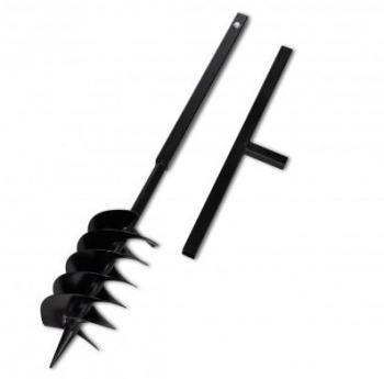 VidaXL Bêche et tarière manuelle 150 mm Double spi