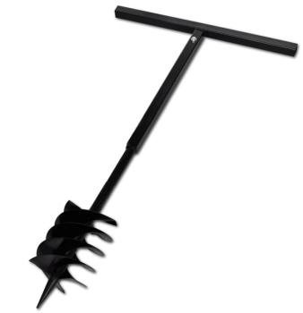 VidaXL Bêche et tarière manuelle 180 mm Double spi