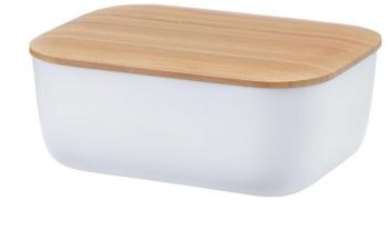 BOX-IT - Beurrier - blanc/couvercle en bambou/11,5