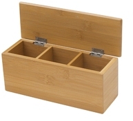 Boîte à Thé - 3 Petits Compartiments : 21x9x9 Cm