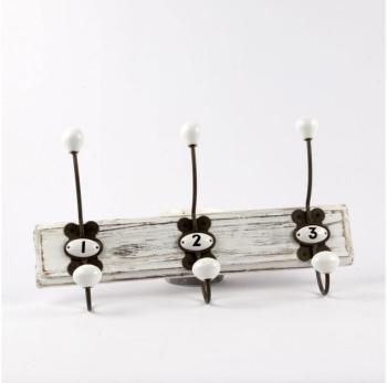 Patère Porte Manteaux Bois Blanc Fer Patère Porte Manteaux Bois