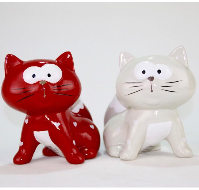 CHAT TAGADA Rouge et Gris CHAT TAGADA Rouge et Gris