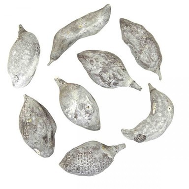 Fruits du baobab déco gris lavés - Lot de 3