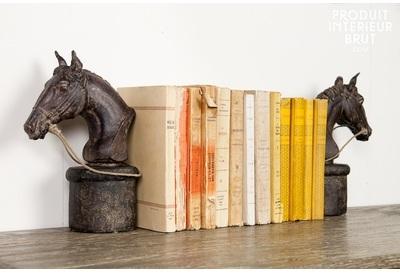 Paire de serre-livres Hippiques