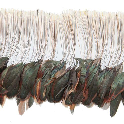 Plumes fouet queue de coq demi bronze - Enfilées 2