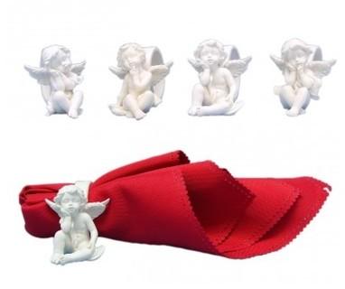 Quatre petits ange porte serviettes. Taille L x H: