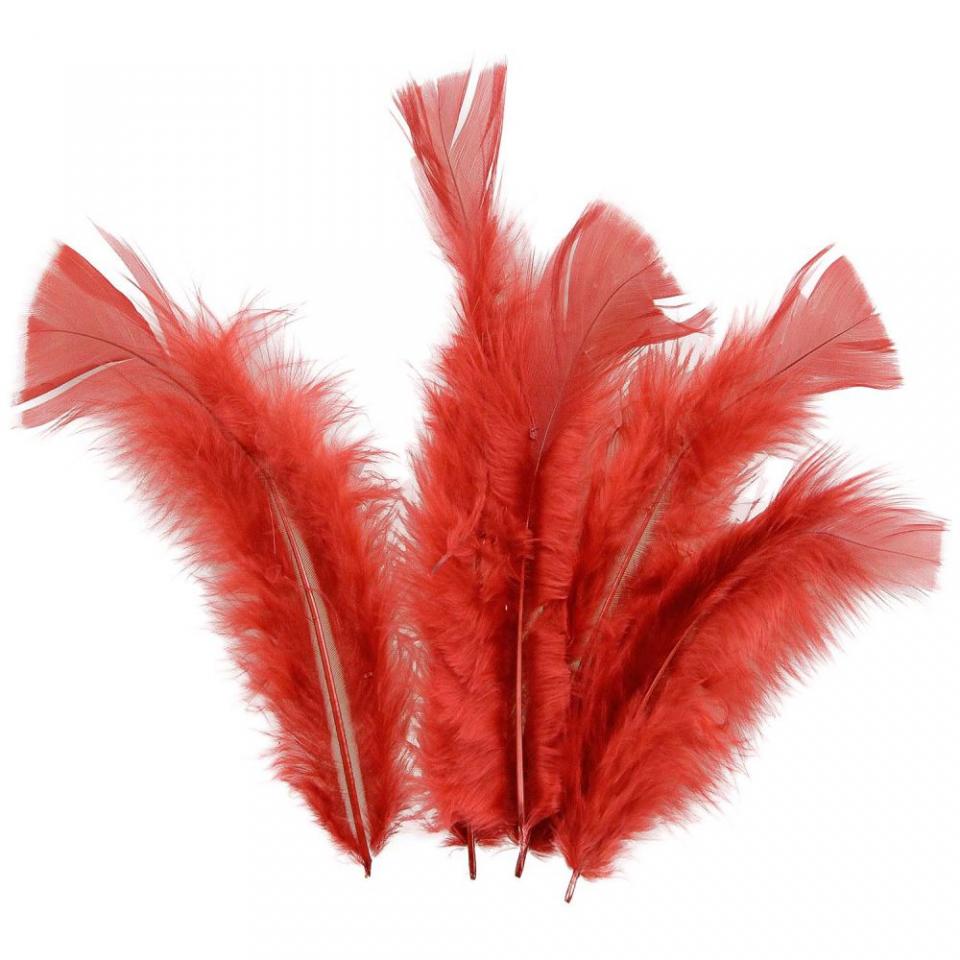 Plumes pied plat de dinde - 5 grammes - Rouille