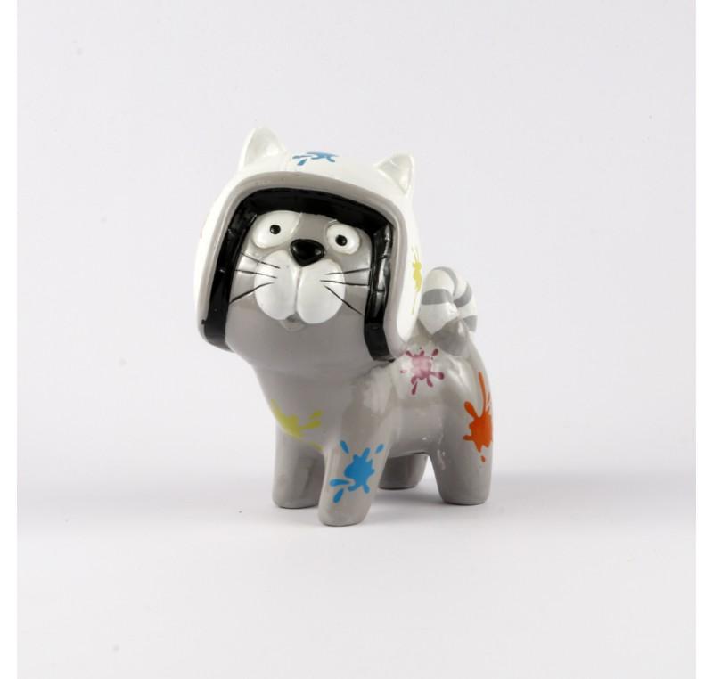 Chat FUNKY avec casque Chat FUNKY avec casque
