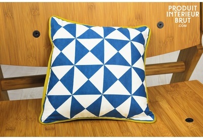 Petit coussin scandinave Norway bleu