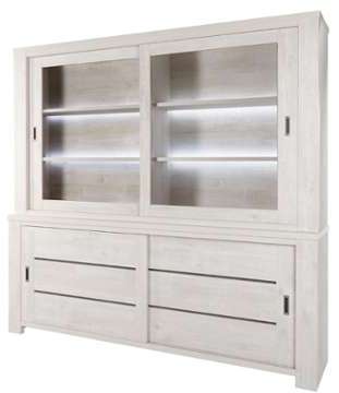Bahut Vaisselier 4 portes - OJI - L 230 x l 47 x H