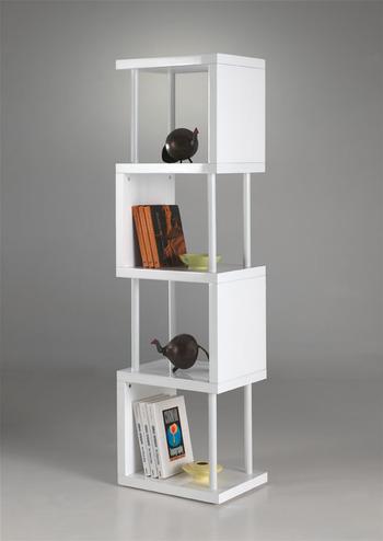 Etagère bibliothèque blanc laqué design GUILLAUME