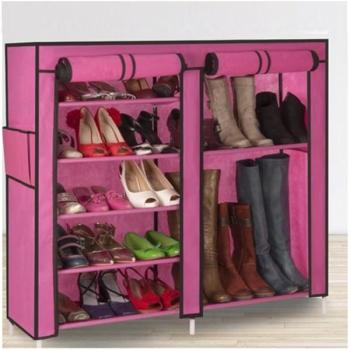 Armoire étagère Chaussures Rangement Rose GM 90x10