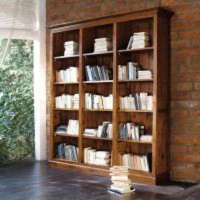 Bibliothèque en teck massif teinté L 213 cm Key Largo Bibliothèque en teck massif