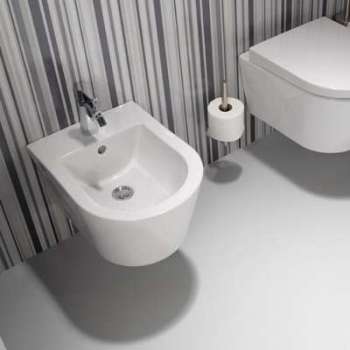 Bidet suspendu court céramique blanc URBY -140450