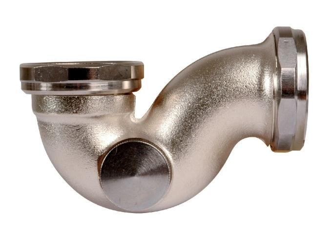 Siphon de bidet nickelé mat - 11/4 - Ø 32 mm - Ca