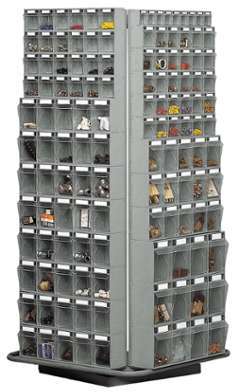 Classeur rotatif vide pour bloc tiroir plastique Praticbox Classeur rotatif vide pour